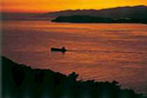 新しい加太の夕海