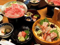 選択料理一例「和会席」+ 2名様毎一桶「刺身盛り」付 選択料理一例「和会席」+ 2名様毎一桶「刺身盛り」付