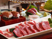 飛騨牛握りや国産牛&豚肉合計150グラムでまんぷく♪ 飛騨牛握りや国産牛&豚肉合計150グラムでまんぷく♪