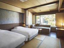 【禁煙】スタンダード和室ベッドスタイル／３２平米・風呂なし