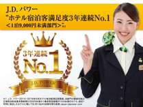 JDパワー顧客満足度調査で3年連続満足度NO.1受賞!! JDパワー顧客満足度調査で3年連続満足度NO.1受賞!!