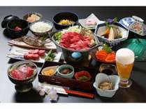 ご好評!!当館自慢の◆飛騨牛づくし御膳◆でございます。 ご好評!!当館自慢の◆飛騨牛づくし御膳◆でございます。
