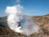 阿蘇中岳火口：当館よりお車で80分。白い煙をあげる火口周辺は今も続く火山活動の姿に地球の息吹を実感。
