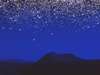 「摩周湖星紀行イメージ。灯りひとつない第一展望台で星空と漆黒の摩周湖を堪能。