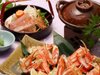 焼き蟹、蟹ちり鍋と蟹の旨みをたっぷりと味わってください。