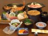 金目鯛の姿煮、船盛、富士ノ国豚の陶板焼きプランのご夕食、伊豆の特産、おいしそう！